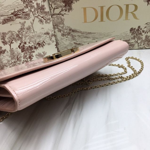 Dior original patent calfskin 30 montaigne pouch S2059 pink