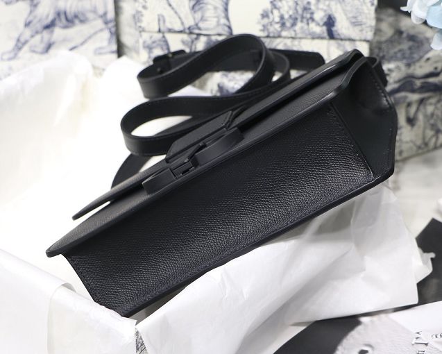 Dior original grained calfskin ultra-matte 30 montaigne bag M9203 black