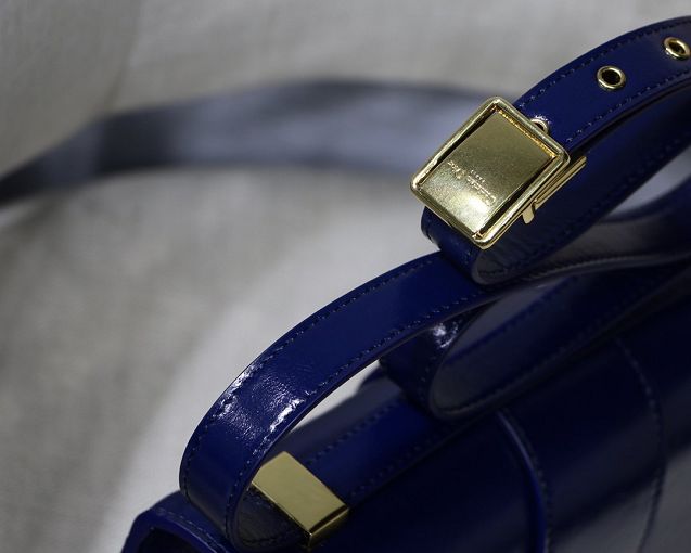 Dior original smooth calfskin 30 montaigne flap bag M9203 blue