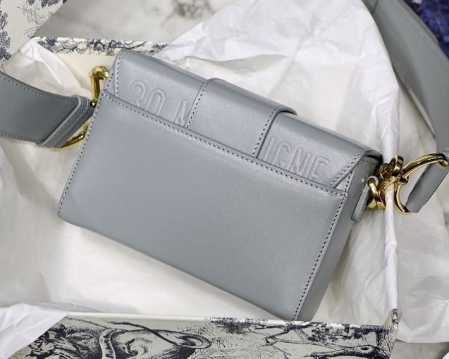 Dior original smooth calfskin mini 30 montaigne bag M9204 grey