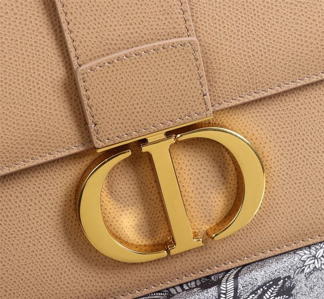 Dior original grained calfskin 30 montaigne bag M9203 apricot