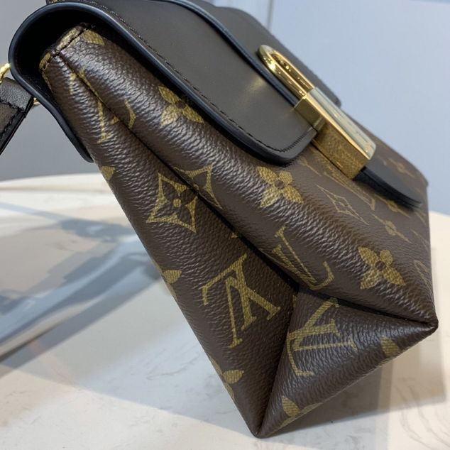 Louis vuitton original handmade calfskin&monogram locky bb M44141 black