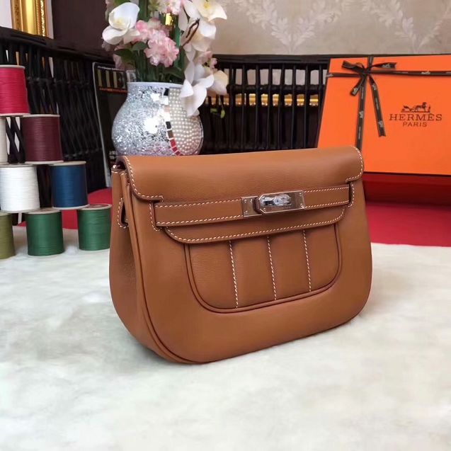 Hermes original swift calfskin berlin bag BL0020 caramel