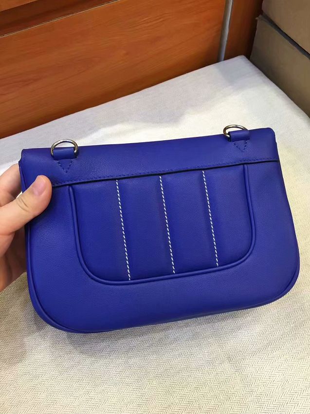 Hermes original swift calfskin berlin bag BL0020 electric blue