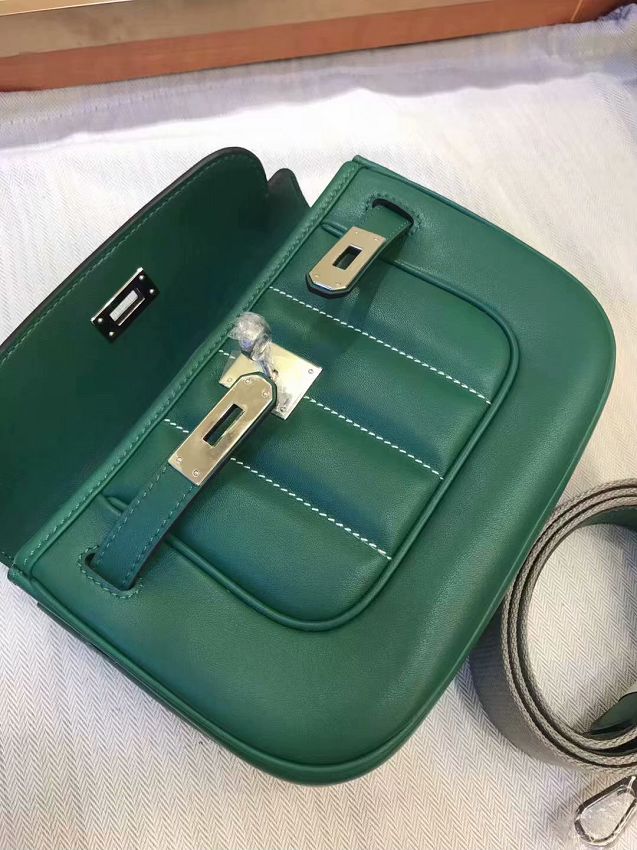 Hermes original swift calfskin berlin bag BL0020 green