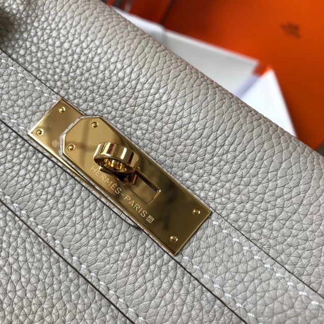 Hermes original togo leather kelly 32 bag K32-1 pearlash