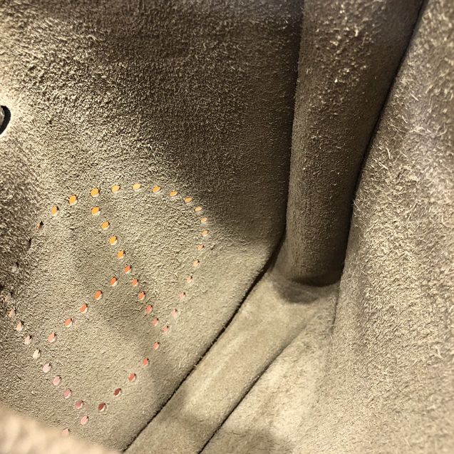 Hermes original togo leather evelyne pm shoulder bag E28 gris tourterle