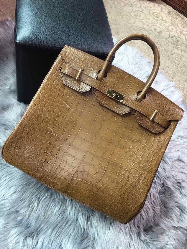 Top hermes genuine 100% crocodile leather handmade birkin 40 bag K400