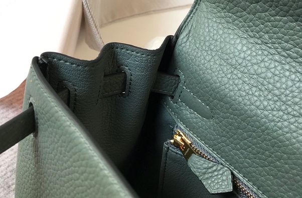 Hermes original togo leather kelly 25 bag K25 azure