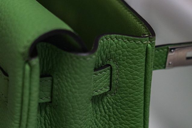 Hermes original handmade calfskin kelly ado backpack H025 vert criquet
