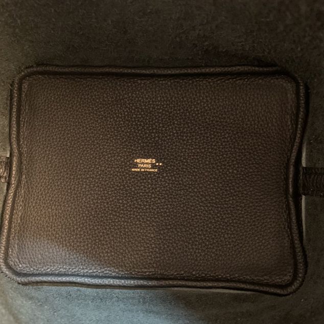 Hermes handmade original togo&crocodile leather small picotin lock 18 bag HP0018 black