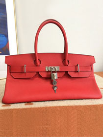 Hermes handmade original calfskin birkin 42 shoulder bag BK0058 red