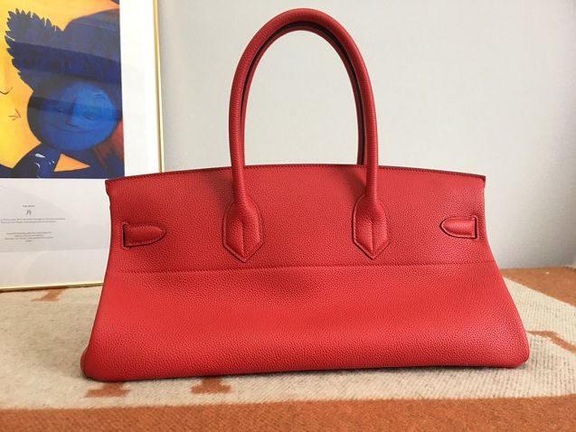 Hermes handmade original calfskin birkin 42 shoulder bag BK0058 red