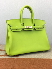 Hermes original epsom leather birkin 35 bag H35-3 kiwf green 