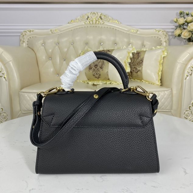 2021 louis vuitton original taurillon calfskin twist one handle bag pm M57093 black