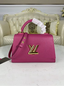 2021 louis vuitton original taurillon calfskin twist one handle bag pm M57096 Orchidee pink