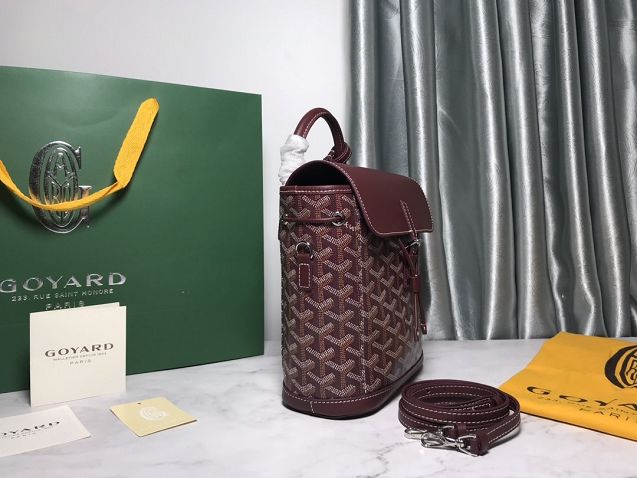 Goyard original canvas alpin mini backpack GY0005 bordeaux