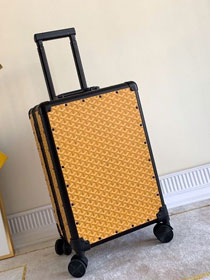 Goyard canvas rolling luggage GY0003 yellow