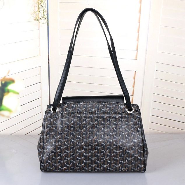 Goyard original canvas rouette shoulder bag GY0004 black