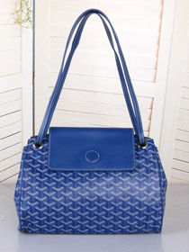 Goyard original canvas rouette shoulder bag GY0004 blue