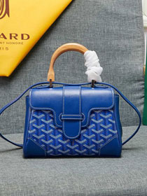 Goyard original canvas  mini saigon bag GY0007 blue