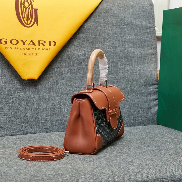 Goyard original canvas  mini saigon bag GY0007 brown