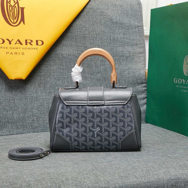 Goyard original canvas mini saigon bag GY0007 grey