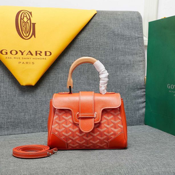 Goyard original canvas mini saigon bag GY0007 orange