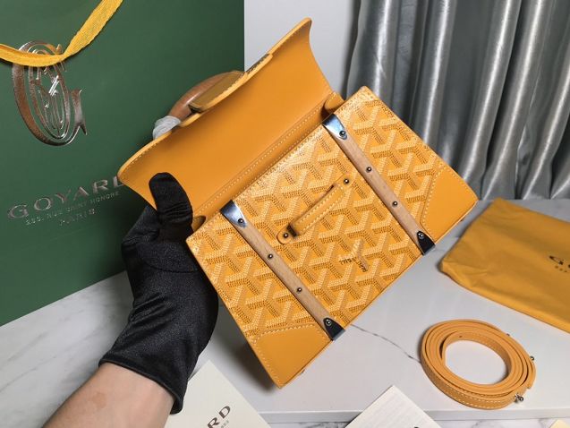 Goyard original canvas saigon structure mini bag GY0009 yellow