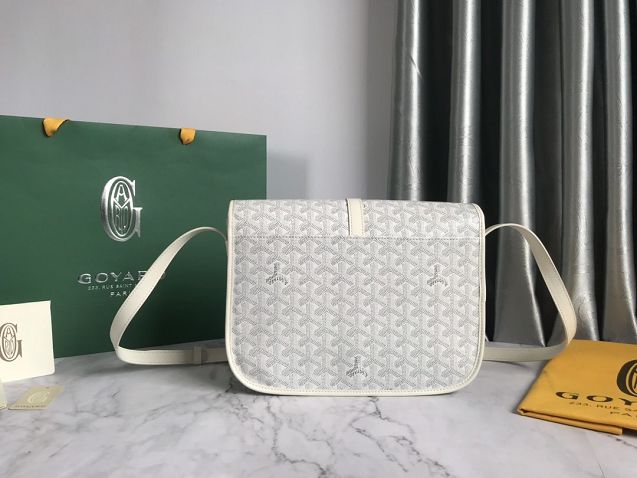 Goyard original canvas belvedere bag GY0012 white