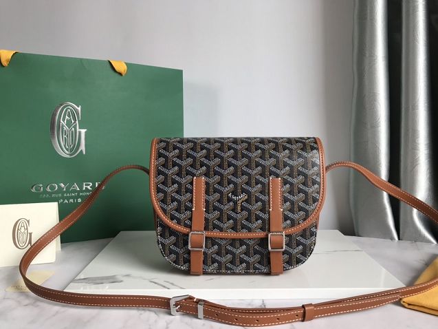 Goyard original canvas belvedere bag GY0013 black&brown