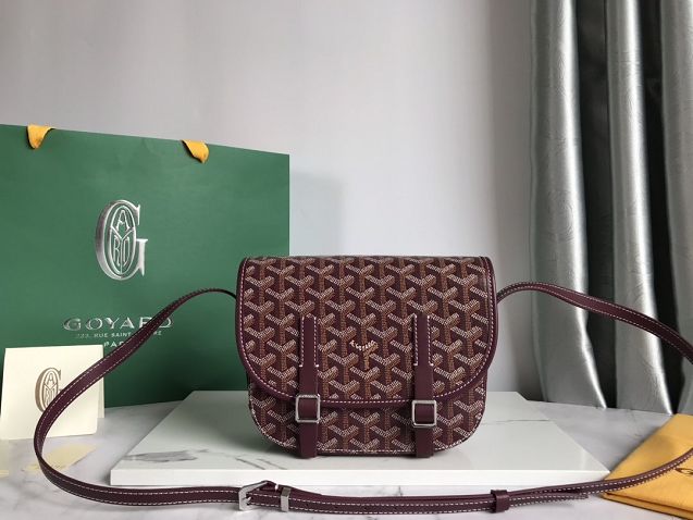 Goyard original canvas belvedere bag GY0013 bordeaux