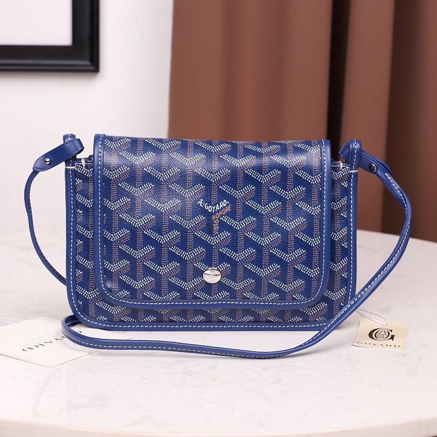 Goyard original canvas plumet pouch GY0010 blue