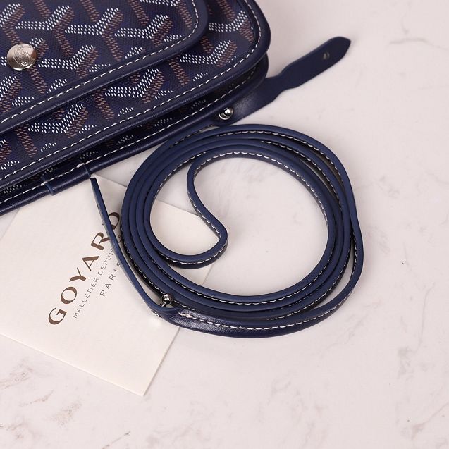 Goyard original canvas plumet pouch GY0010 royal blue