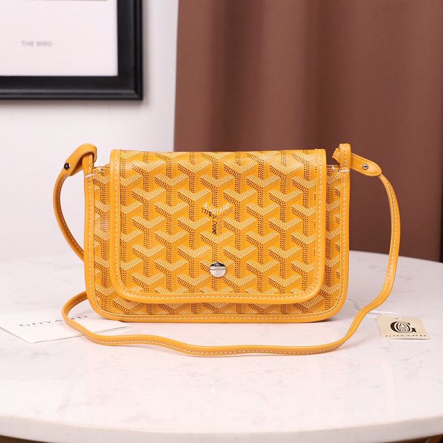 Goyard original canvas plumet pouch GY0010 yellow