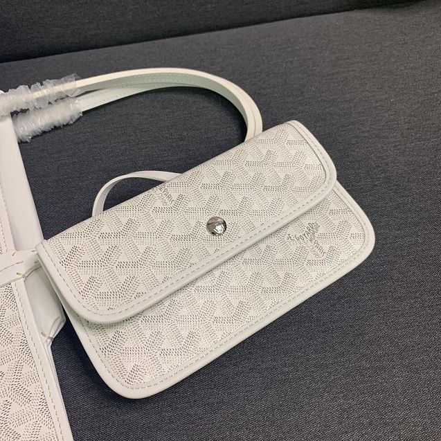 Goyard original canvas isabelle tote pm bag GY0025 white