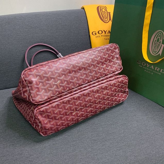 Goyard original canvas isabelle tote pm bag GY0025 wine red