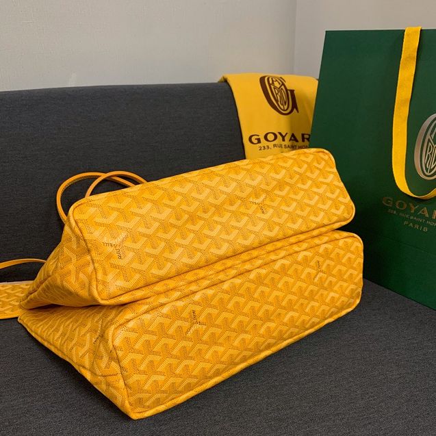 Goyard original canvas isabelle tote pm bag GY0025 yellow