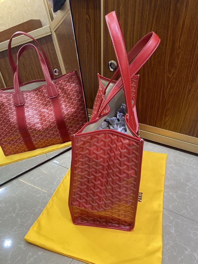 Goyard original canvas villette shopping tote bag GY0026 red