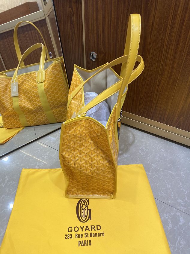 Goyard original canvas villette shopping tote bag GY0026 yellow