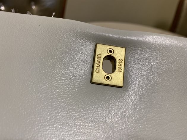 CC original phython leather small coco handle bag A92990 gold