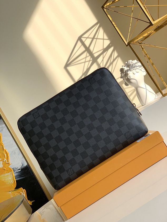 Louis vuitton original damier graphite pouch n60411