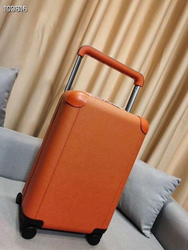 Louis vuitton original calfskin horizon 55 rolling luggage M23263 orange