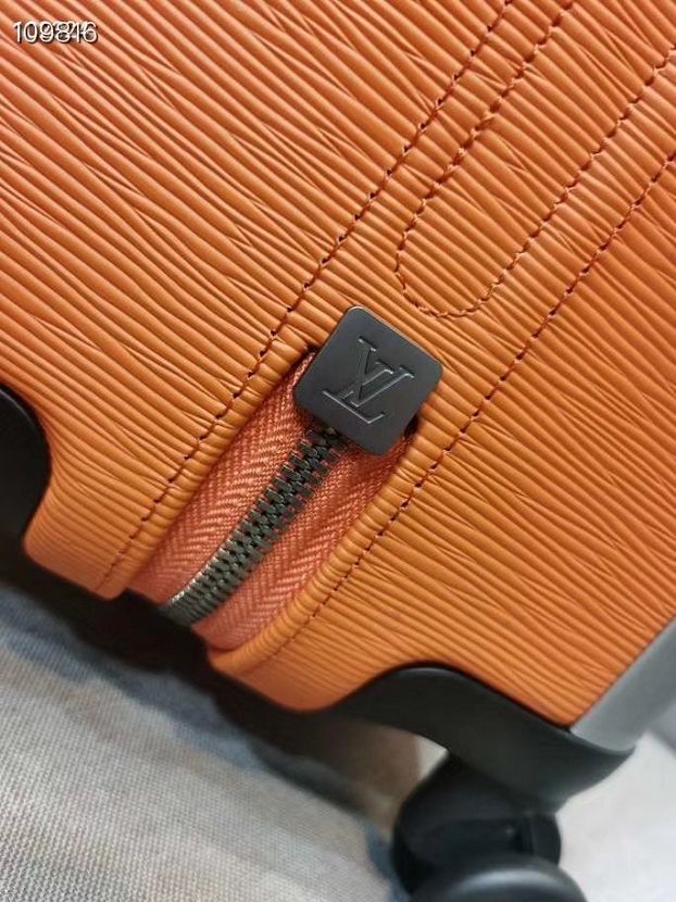 Louis vuitton original calfskin horizon 55 rolling luggage M23263 orange