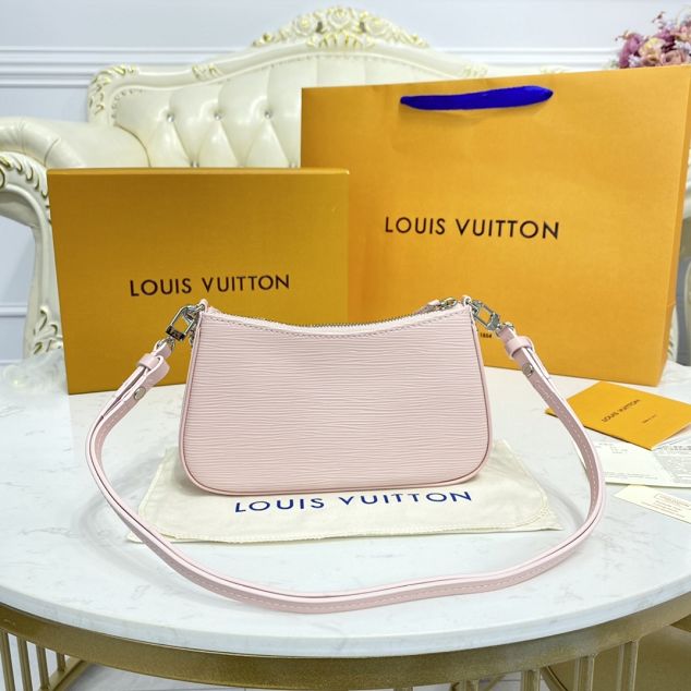 Louis vuitton original epi leather easy pouch M80483 pink