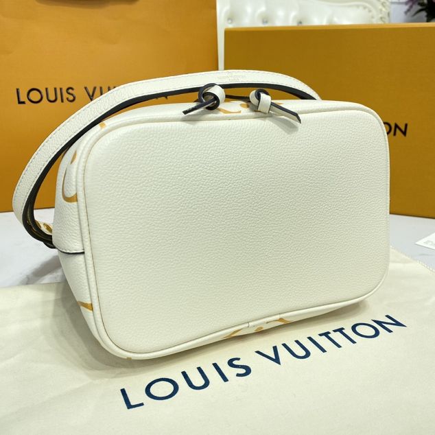 Louis vuitton original embossed calfskin neonoe BB bag M45716 white