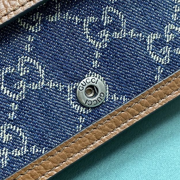 2021 GG original denim mini dionysus shoulder bag 476432 blue&brown