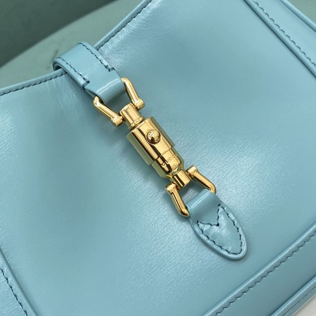 GG original calfskin jackie 1961 mini shoulder bag 637091 light blue