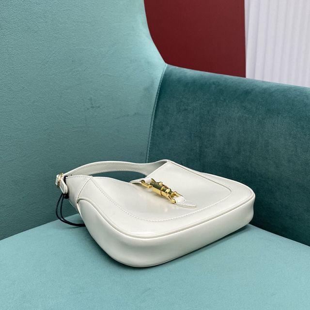 GG original calfskin jackie 1961 mini shoulder bag 637091 white