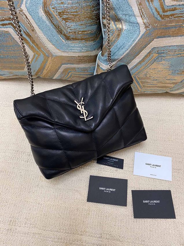 YSL original lambskin puffer mini bag 759337 black